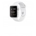 Apple Watch Series 1 - silver aluminum - smart watch with white sport band